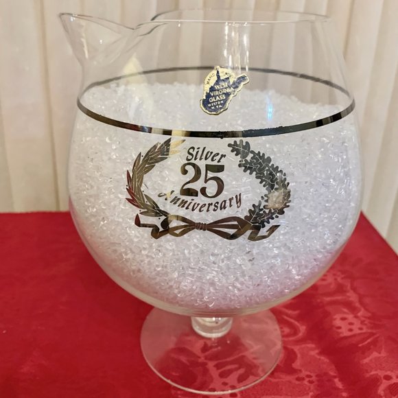 25th Silver Anniversary Brandy Glass w/Ice Lip - Picture 2 of 8